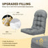 43.3 19.7 inches 1 YAFF Adirondack Chair Cushion, Water and Sunscreen Resistant Fabric Outdoor Chair Cushions, Non-Slip