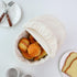 YAHUAN Round Bread Basket Serving Woven Bread Baskets Wicker Basket Sourdough Proofing Basket with Removable Liner