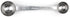 Fox Run Double Measure Scoop, 7.75 x 1.75 x 1.25 inches, Metallic