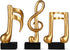 Blltzzz 3 Pcs Music Note Sculptures,Handmade Modern Musical Decoration Table Centerpiece Statue for