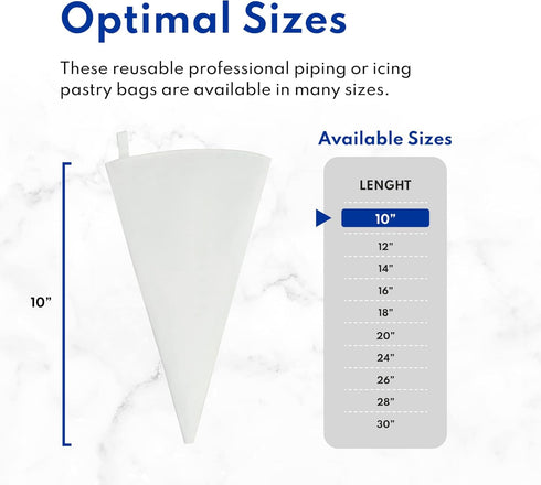 New Star Foodservice Pastry Bags, 10-Inch