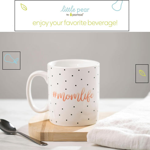 Mom Life Mug, Ceramic Coffee Cup, Ideal Gift for New and Expecting Moms, 13oz, Dishwasher & Microwave Safe