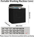 Twin Tub Washing Machine Cover for 28lbs Portable Mini Compact Washer, Waterproof & Sun-Proof, Zipper Design