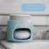 Blue Mason Jars Ceramic Sponge Holder, Kitchen Sink Organizer, Farmhouse Decor for Soap Dish & Scrubber