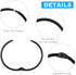 24 Pack Rustproof Decorative Metal Round Shower Curtain Rings for Bathroom Shower Rod (Black)