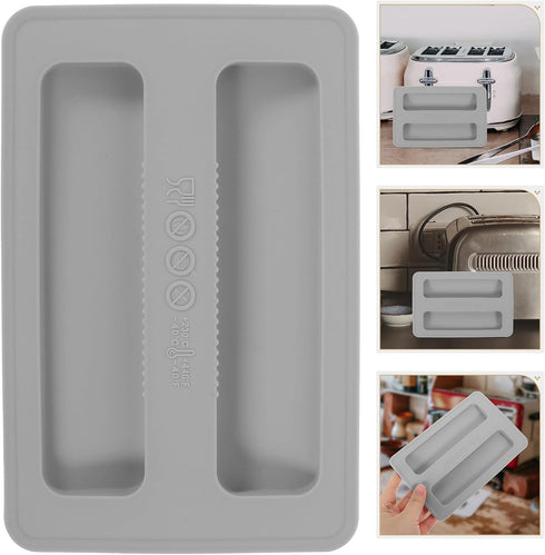 Tofficu 2pcs Toaster Dust Cover, 2 Slice Silicone Bread Maker Cover for Sandwich Machine Accessories
