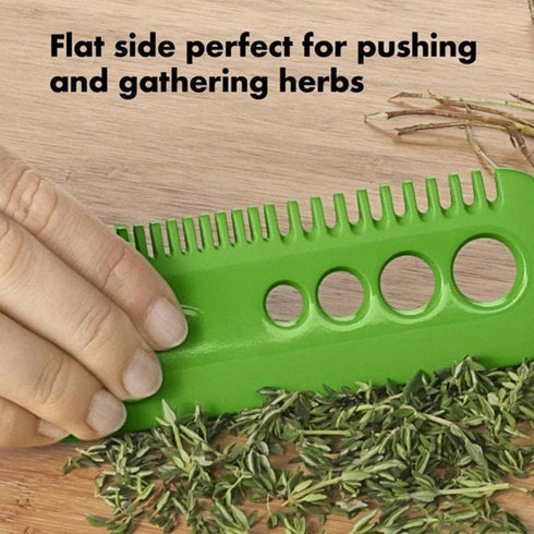 Green Leaf Herb Stripper, Vegetable Herb Eliminator Comb Kitchen Herb Leaf Stripping Tool Herb Pealer for Kale, Chard, Collard Greens, Thyme, Kitchen Utensils and Gadgets, Herb and Spice Mills