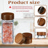 FillTouch 28 4 oz 8 oz Pcs Wooden Lids for and Square Spice Jars Reusable Can Wooden Airtight Spice Storage Canning
