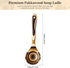 Gudamaye Pakkawood Deep Soup Ladles,Pakkawood Ladle,10.6 inch Big Soup Ladle for Cooking,Deep Ladle Spoons,Wood Kitchen Utensils Set, Wooden Spoon for Cooking