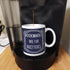 ThisWear 11oz Ceramic Coffee Mug with Handle, Funny Gifts for Readers, Bookmarks are for Quitters