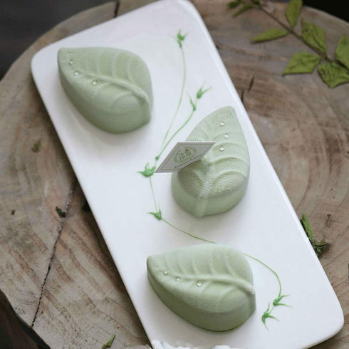 EchoDone 6 Cavities Tree Leaves Silicone Soap Mold, DIY Craft Art Cake Mold for Candle Soap Lotion Bars