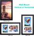 RPJC 8x14 Solid Wood 2 Opening Picture Frames with High Definition Glass, Display 4x6 and 5x7 with Mat or 8x14 Without