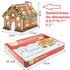 Sakolla Gingerbread House Cookie Cutter Set (Set of 10) - 3D Christmas Cookie Cutters with Gift Box