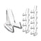 OnFireGuy 10 Clear Display Easels, Small Size
