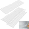 Barydat 4 Pcs Frosted Plastic Wire Shelf Liner Clear Frosted Hard Refrigerator