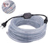 7/16" 6.6ft 2-Wire 110V-120V 30 Rope Lights, Waterproof LED Rope Light Kit, PVC LED/M Tube Lights Strip for Background