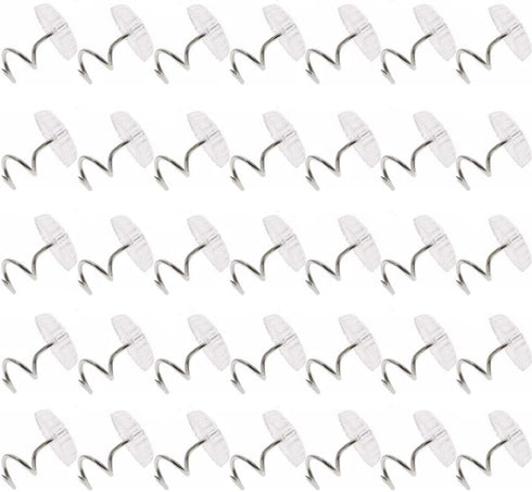 Sowaka 60 Pcs Twist Pins Upholstery Fasteners, Clear Heads for Sofa, Car, Home Furniture Hold Bed Skirt