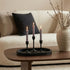 Counter Hanobe Decorative Trays for Coffee Table : Black Oval Centerpiece Tray Wood for Farmhouse Entry Table Decor