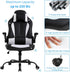 Meet perfect Office Chair PU Leather Desk Gaming Chair, High Back Racing Height Adjustable Computer Chair with Back