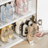 4 Pack Closet 4 Clear Acrylic Kids Shoe Rack for Organizers and Storaget, Baby Shoe Storage Small Shoe Rack Sections