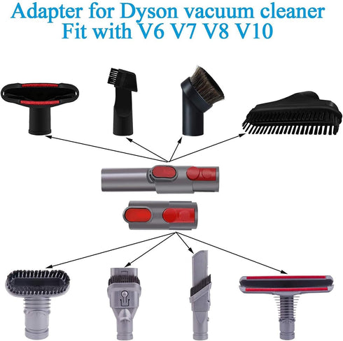 Flexible Extension Hose & Vacuum Attachments - Replacement Parts for Dyson V11 V10 V8 V7 V6 DC74 DC62