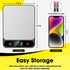 Food Scale, Digital Kitchen Scale 10kg/22lb for Baking Cooking Coffee, 6 Units with Tare Function, LCD Display.