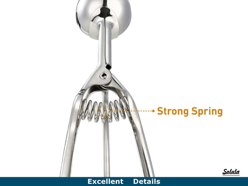 18/8 Stainless Steel Ice Cream Cupcake Muffin Scoop - 3.4 Tablespoon Cupcake Muffin Batter Dispenser