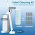 Disposable Toilet Brush with 48 PCS Refills - Toilet Cleaning System, Brush, Storage Caddy, and Refill Heads for