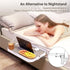 KIWIFOTOS Bedside Shelf with Silicone Pad Top, Clip On Nightstand Snack Organizer, 17" Large Dorm Room Bed Side Table