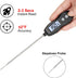 Waterproof Digital Meat Thermometer with Backlight, Instant Read Food Thermometer for Cooking, Grilling, BBQ