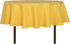 sancua 60 Inch Round Tablecloth - Water Resistant, Washable Polyester Table Cover for Dining, Buffet, Camping, Yellow