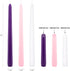 Mega Candles 5 pcs Unscented Christmas Advent Candles Set, Hand Poured Premium Wax Taper Candle 10 Inch