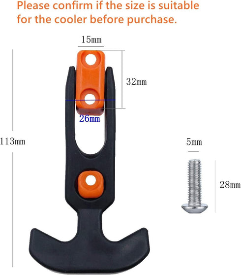 Creatyi Cooler Latch Replacements, Durable Cooler Replacement Lid Latches