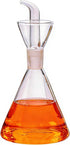 12 oz ELETON Conical Borosilicate Glass Olive Oil Dispenser Non Drip Oil Bottle for Kitchen, Leak Proof Vinegar Cruet