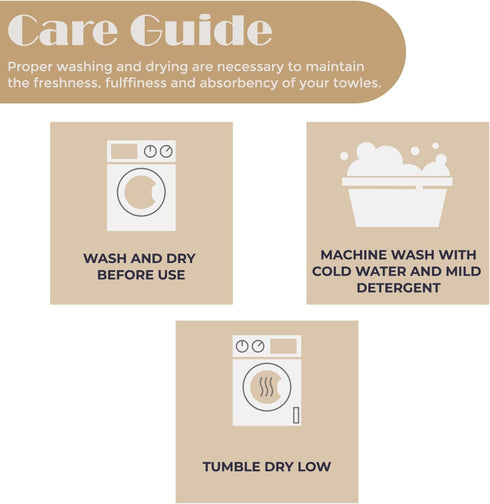 3-Piece Set, 1 1 1 Superior Cotton Towel Zero Twist, Waffle Border, Bathroom Essentials, Shower, Spa, Luxury Plush Soft