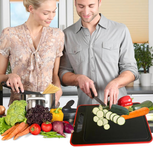 Frozen Frozen Evelots Fast Defrosting Tray for Meat with Cutting Board & Garlic Grater - Thaws Food Fast & Naturally