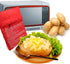 VASANA 4Pcs 4 Reusable Microwave Potato Bags Baking Potato Cooker Pouch Corn Baked Pouch Bag In Just Minutes Red Color