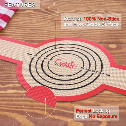 2 Pcs Silicone Bread Sling, Non-Stick Heat Resistant Baking Mat for Dutch Oven with Long Handle for Sourdough