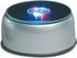 Amlong Crystal 3 Inch Rotating LED Light Display Base with Adaptor, Silver