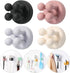 iBetterLife Good Grips Razor Holder, 4Pcs Self Adhesive Silicone Wall Mounted Holders for Bathroom - Waterproof