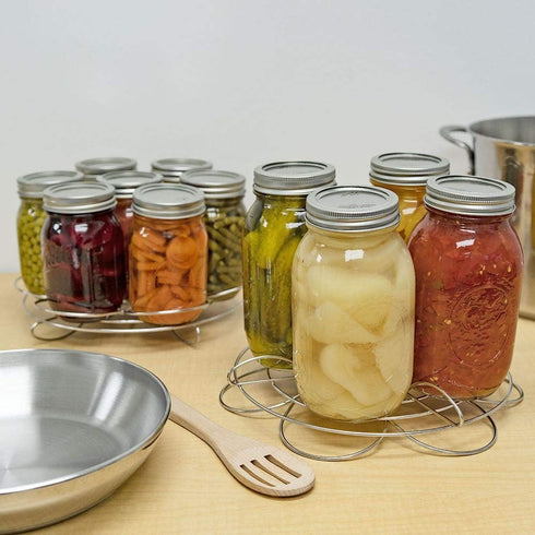 Southern Homewares Canning Rack for Pressure Cooker, 2-Pack Reversible Stacking System for Mason Jars
