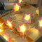 Lxcom Lighting Plumeria Flower String Lights 20LED Battery Powered Fairy Lights for Christmas Party Home Wedding