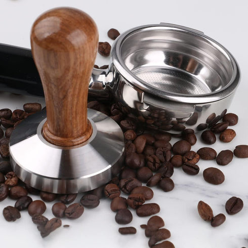 Stainless Steel Coffee Tamper 58mm Barista Espresso Base Coffee Bean Press