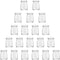 Encheng 7 oz Clear Glass Jars With Lids,Yogurt Container With Lids(PE),Replacement Pudding Jars