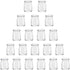 Encheng 7 oz Clear Glass Jars With Lids,Yogurt Container With Lids(PE),Replacement Pudding Jars