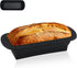 Silicone Bread Loaf Pan with Metal Reinforced Frame, Non-Stick Baking Pans for Homemade Bread, Black