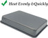 Small Baking Pans 11x9 Inch - 2Pcs Mini Cookie Sheets, Nonstick Toaster Oven Tray, Thicken Brushed Carbon Steel