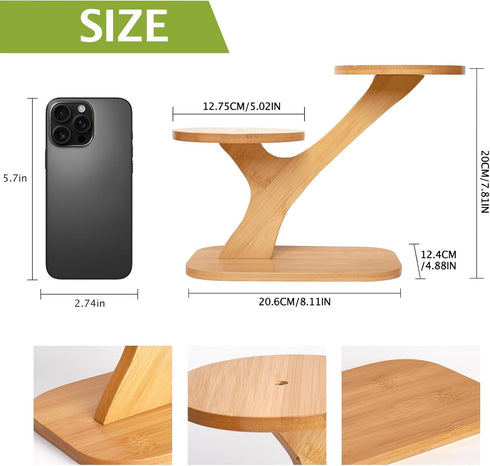 Stand,3 XXXFLOWER Wood Plant Stand for Indoor,Small Desktop Plant Tier Succulent Windowsill Shelf Holders for Balcony