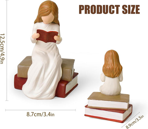 Cuayaes Book Lovers Gifts for Readers Women, Graduates, Students, Teachers, Bookshelf Decor for Home Library Office