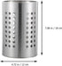 DOITOOL 2PCS Stainless Steel Kitchen Utensil Holders for Countertop, Spoon and Fork Holder for Restaurant